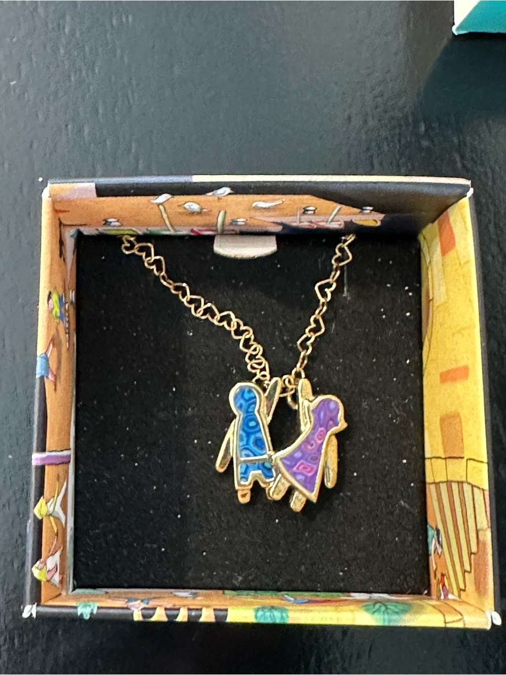 Adina Plastelina Sterling Silver Boy Girl Children Charm Necklace Boxed⁠